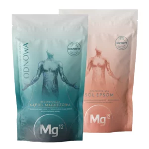 Płatki magnezowe do kąpieli (100% biszofit) 1kg + Sól Epsom (100% kizeryt) 1kg