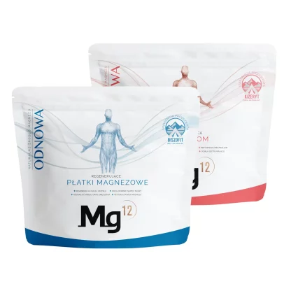 Płatki magnezowe (100% biszofit) 4kg + Sól Epsom (100% kizeryt) 4kg