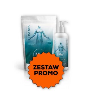 Zestaw promo: Mg12 ODNOWA chlorek magnezu 1kg + balsam nawilżający