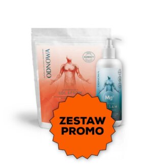 Zestaw promo: Mg12 sól Epsom 4kg + balsam magnezowy