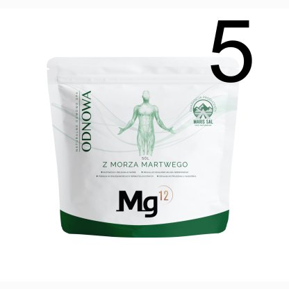 Sól z Morza Martwego Mg12 ODNOWA 20kg (5 x 4kg)