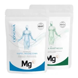 Mg12 ODNOWA Sól z Morza Martwego 4kg + Biszofit 100% 4kg