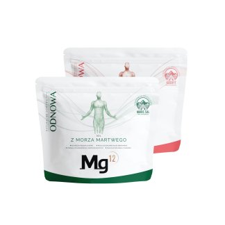 Mg12 ODNOWA Sól z Morza Martwego 4kg + Kizeryt 100% 4kg