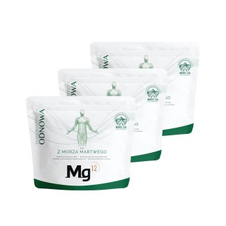 Sól z Morza Martwego Mg12 3kg (3x1kg) ODNOWA