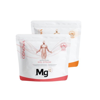 Sól Epsom (100% kizeryt) 4kg + Sól Kłodawska Magnez+Potas 4kg