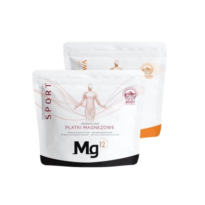 Płatki magnezowe do kąpieli SPORT 4kg + sól Magnez+Potas KŁODAWSKA 4kg
