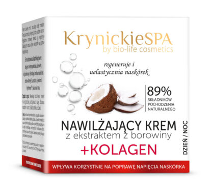 KrynickieSPA Nawilżający krem z ekstraktem z borowiny + Kolagen 50ml