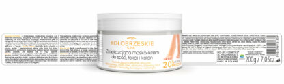 KołobrzeskieSPA Borowina+ Zmiękczająca maska-krem do stóp, łokci i kolan 200g - obrazek 2