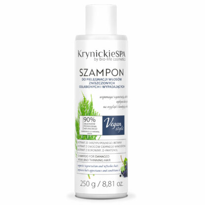 KrynickieSPA Szampon do włosów zniszczonych, osłabionych i wypadających 250g