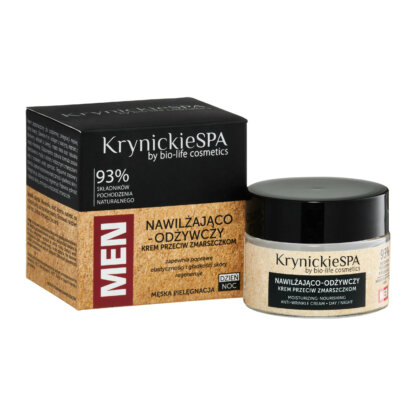KrynickieSPA MEN Nawilżająco - odżywczy Krem przeciw zmarszczkom 50ml - obrazek 3