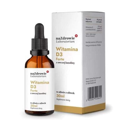 Witamina D3 Forte 4000iu naZdrowie krople 30ml - obrazek 2