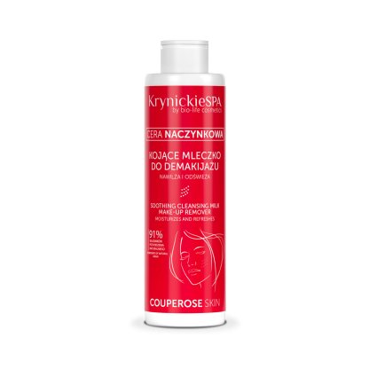 KrynickieSPA Kojące mleczko do demakijażu, cera naczynkowa 200ml