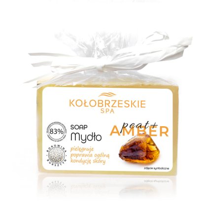KołobrzeskieSPA Borowina+ Mydło w kostce z ekstraktem z borowiny i bursztynem 100g