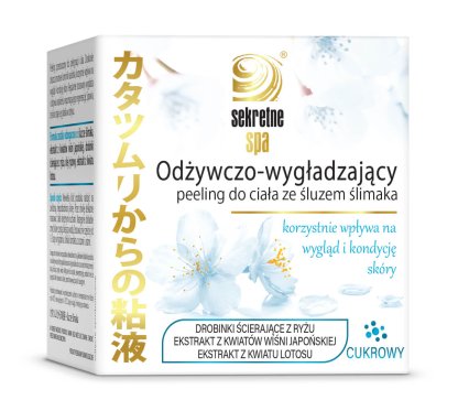 SekretneSPA Odżywczo- wygładzający peeling do ciała ze śluzem ślimaka 50ml - obrazek 2