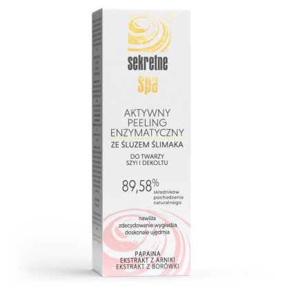 SekretneSPA Aktywny peeling enzymatyczny ze śluzem ślimaka 50ml