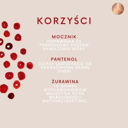 Dziki krem do rąk z mocznikiem i żurawiną opcja natura 50ml - obrazek 3