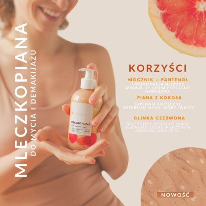 Mleczkopiana do mycia i demakijażu opcja natura 250ml - obrazek 7