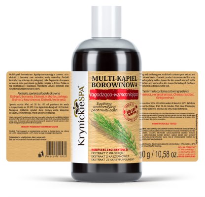 Multi-kąpiel borowinowa, łagodząca i wzmacniająca KrynickieSPA 300g - obrazek 2