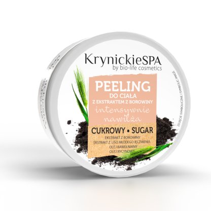 Peeling cukrowy do ciała z ekstraktem z borowiny KrynickieSPA 280g