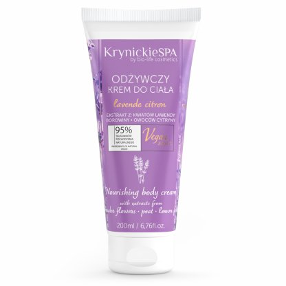 Odżywczy krem do ciała o zapachu lawendy KrynickieSPA 200ml