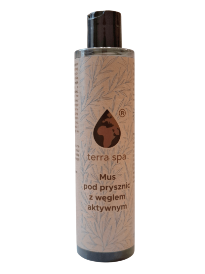 Mus pod prysznic z węglem aktywnym terra spa 250ml