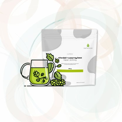 Napar ziołowy Lupena chmiel + kwiat bzu czarnego naturove 30g - obrazek 4