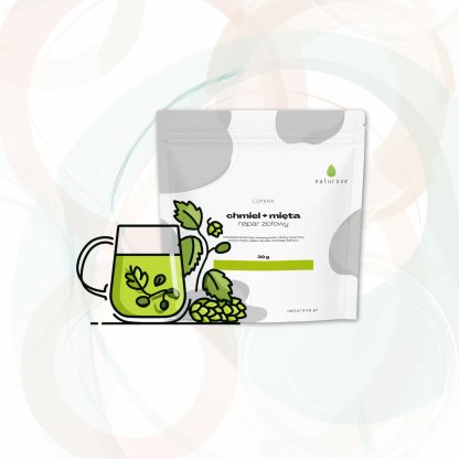 Napar ziołowy Lupena chmiel + mięta pieprzowa naturove 30g - obrazek 4