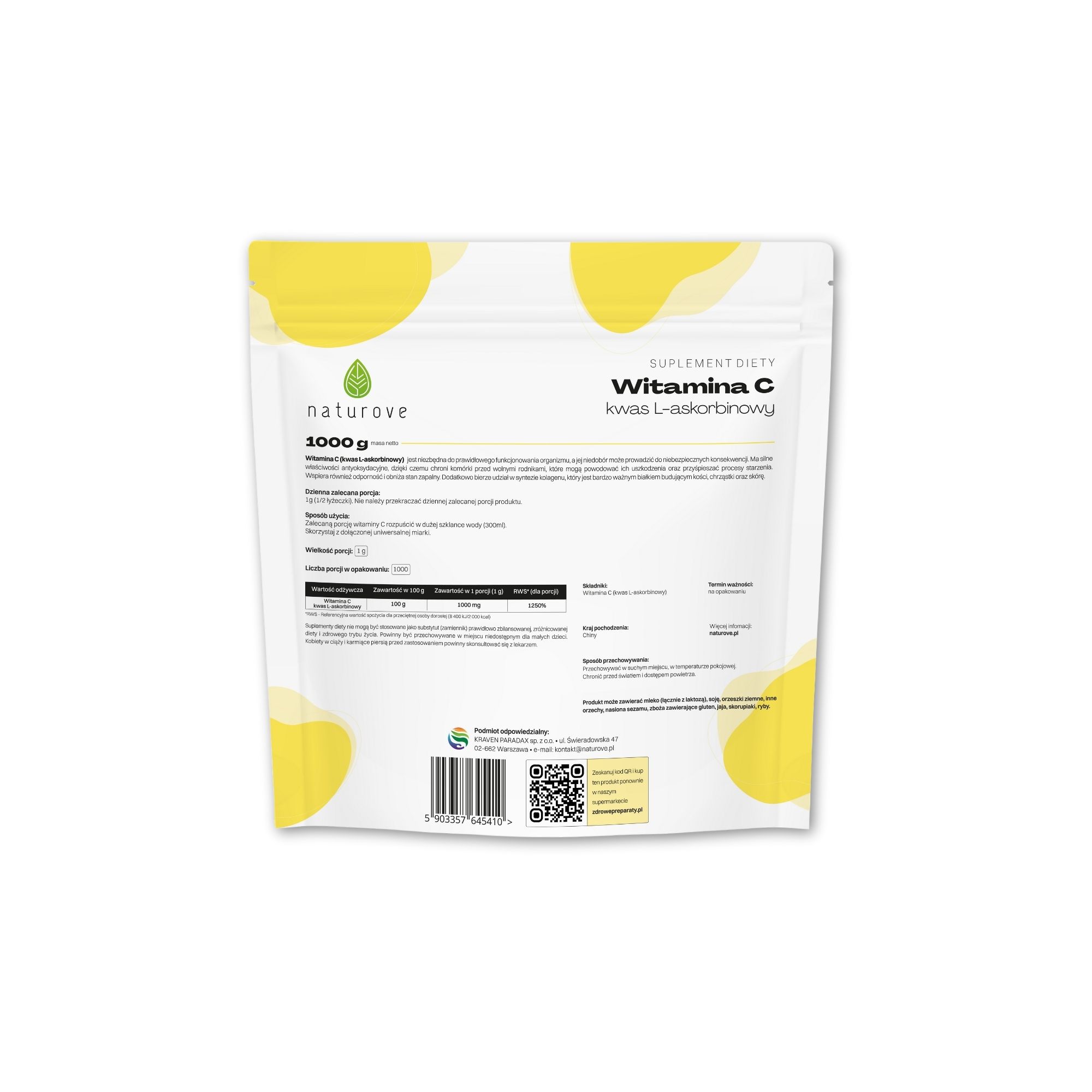 Witamina C Kwas l-askorbinowy naturove - obrazek 2